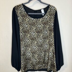 Animal print blouse
